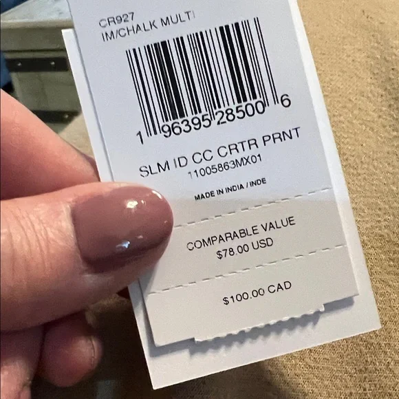 Coach Multicolor Insect Card Holder - Picture 4 of 5